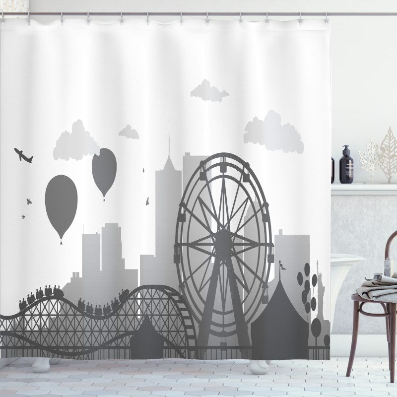 Park Silhouette City Shower Curtain