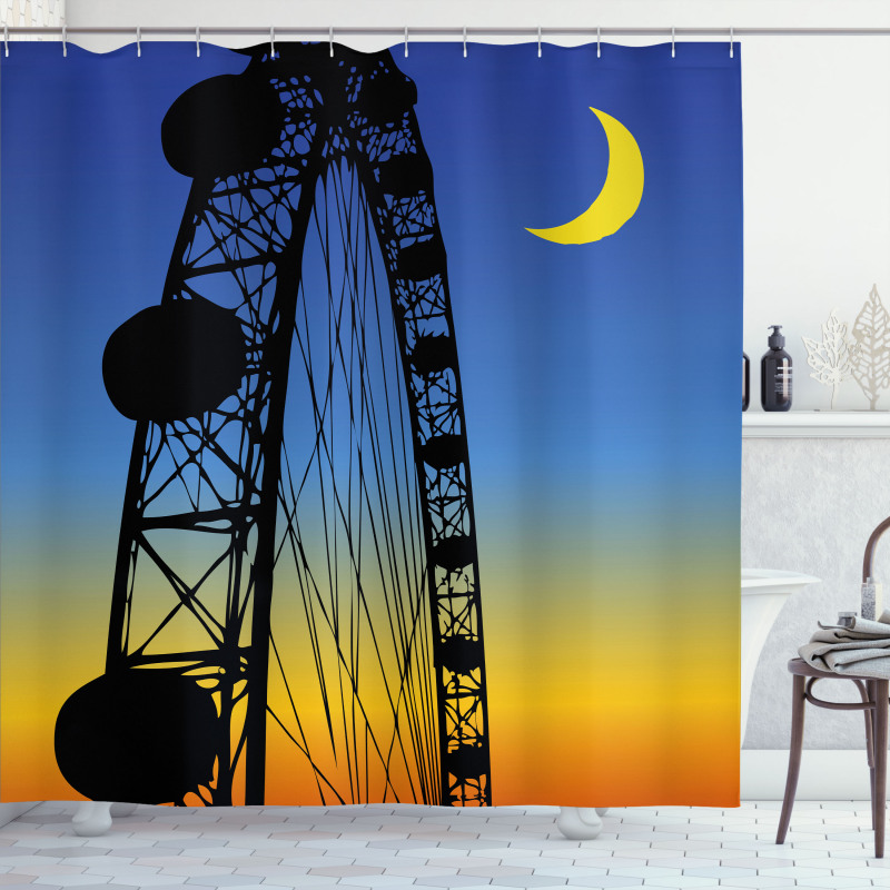 Fun Ride on Ombre Sky Shower Curtain