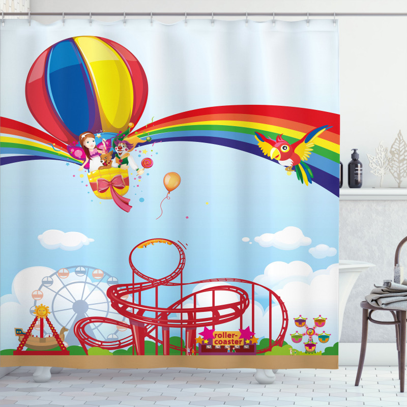 Childish Fun Concept Shower Curtain