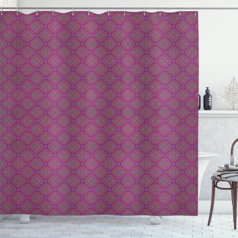 Eastern Orient Motifs Shower Curtain