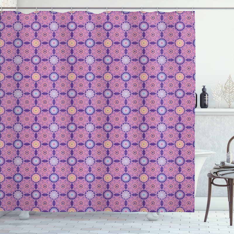 Oriental Feminine Flourishes Shower Curtain