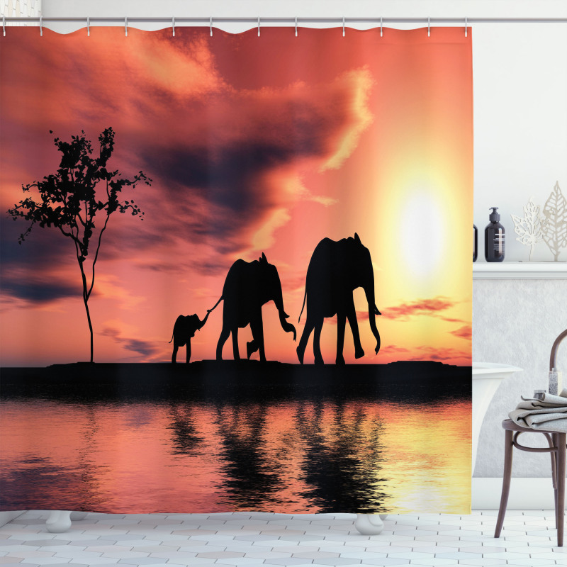 Safari Wild Animals Shower Curtain