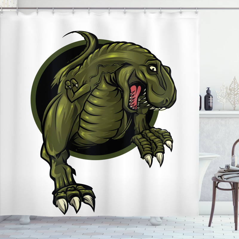 T-rex Animal Shower Curtain