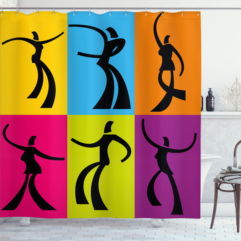 Dancers Colors Shower Curtain