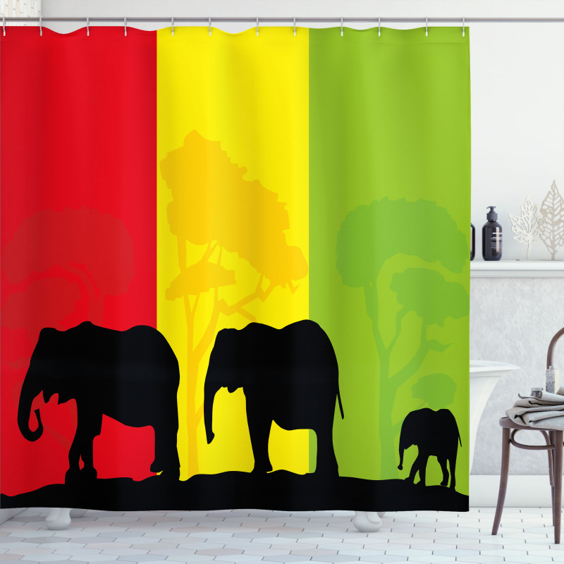 Fauna Elephant Shower Curtain