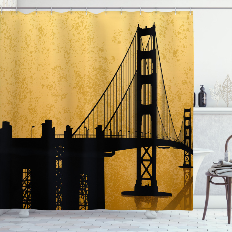 Golden Gate Bridge Art Shower Curtain