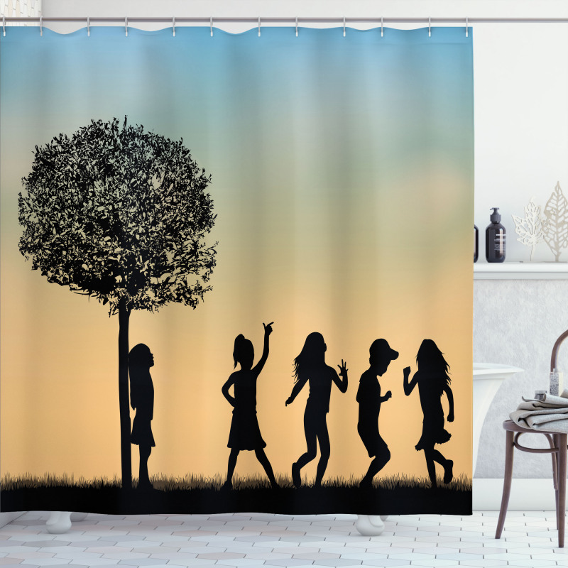 Children Dance Shade Art Shower Curtain