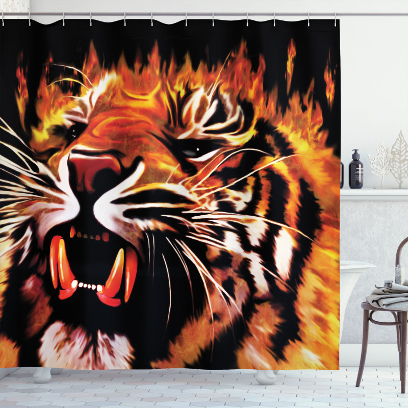 Hunter Forest King Tiger Shower Curtain