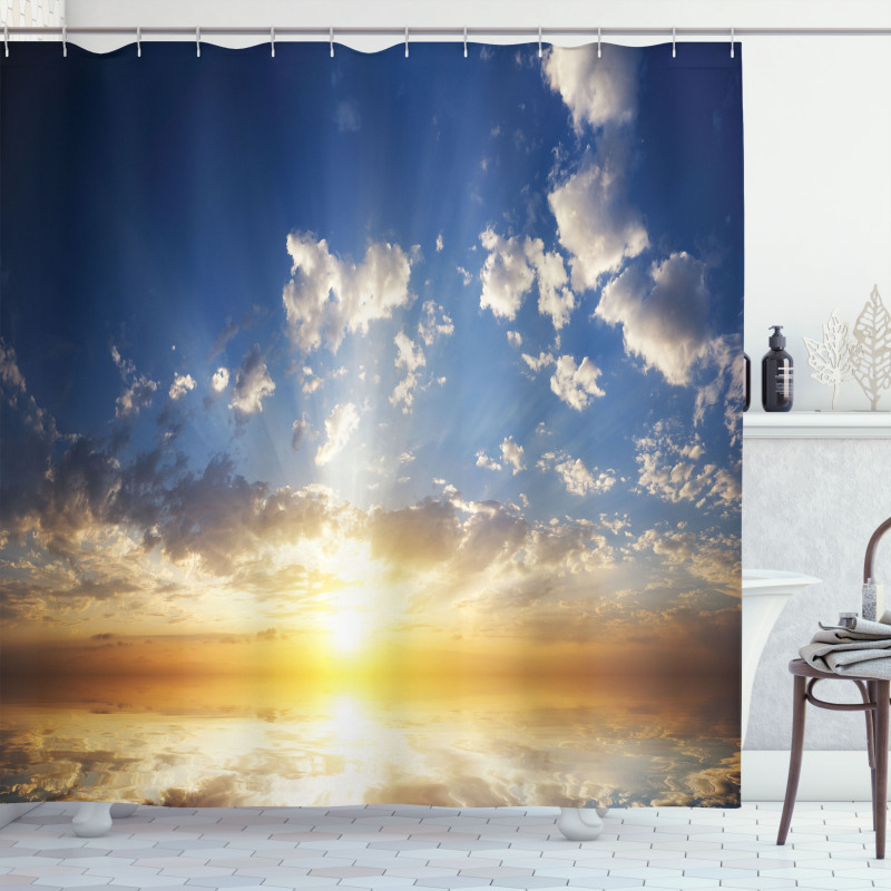 Sunset Reflection on Sea Shower Curtain