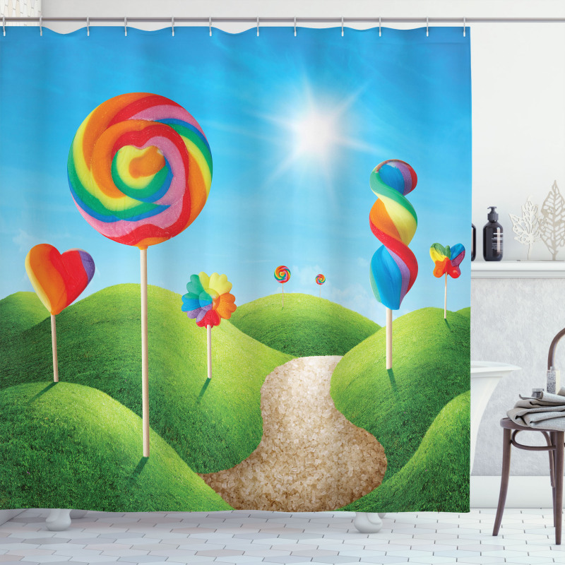 Candy Land Lollipops Shower Curtain