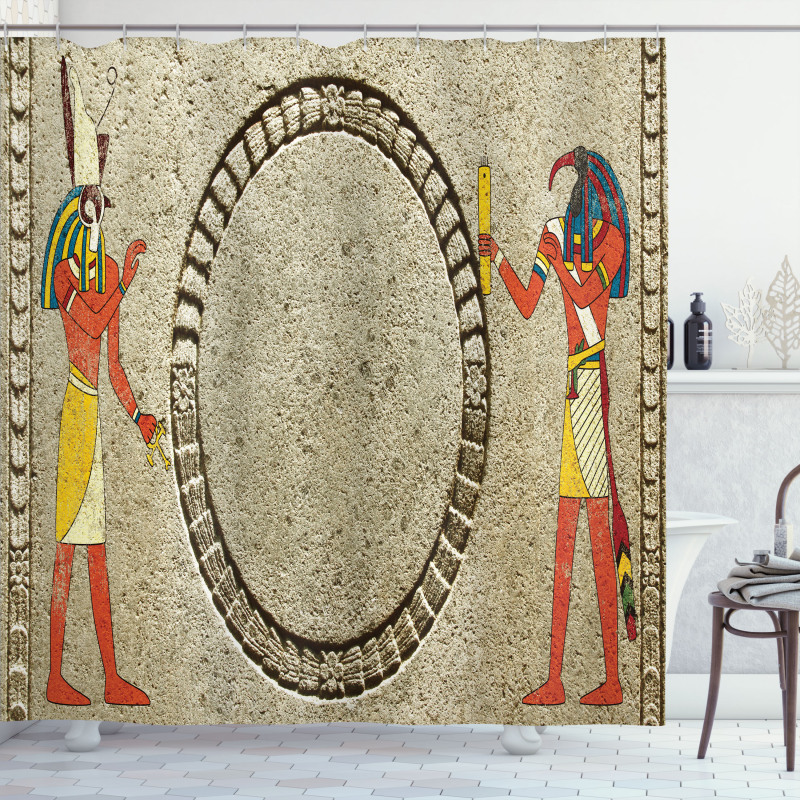 Ethnic Old Stone Shower Curtain