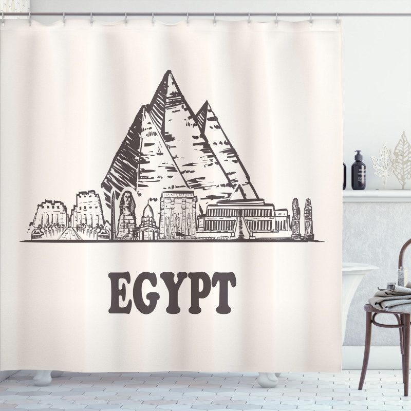 Pyramids Cheops Shower Curtain