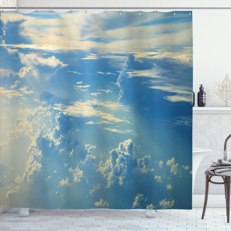 Sunrise Foggy Morning Shower Curtain