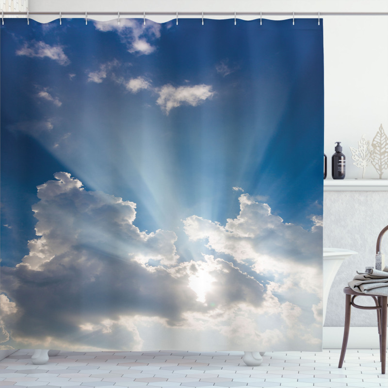 Clouds Sunny Day Sky Shower Curtain