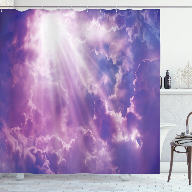 Heavy Clouds Sunlights Shower Curtain