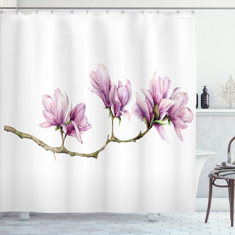 Magnolia on a Branch Shower Curtain