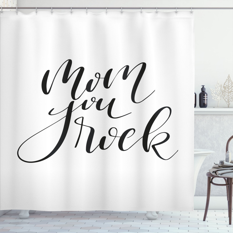 Mother Love Phrase Art Shower Curtain