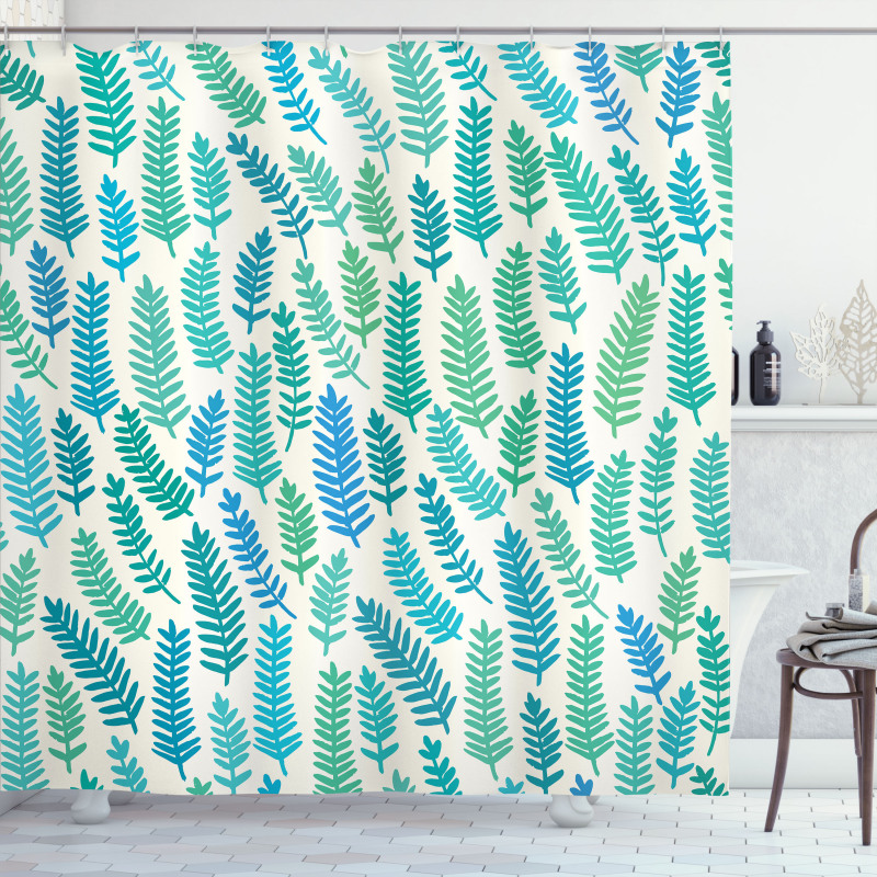 Branch Trees Summer Forest Shower Curtain