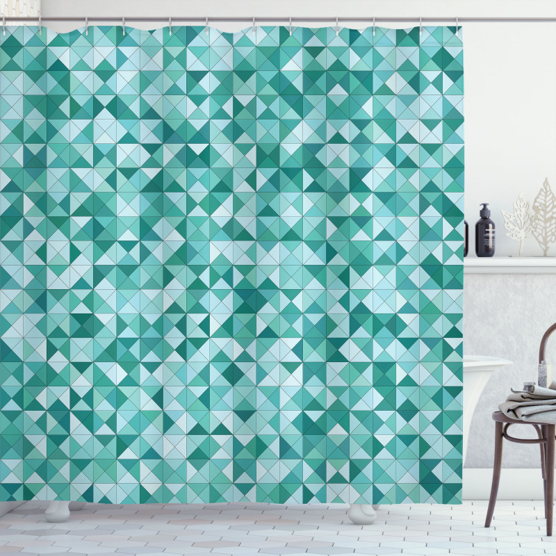 Triangle Mosaic Shape Shower Curtain