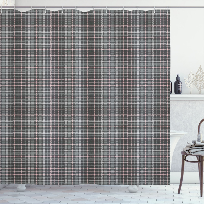 Plaid Inspired Classic Shower Curtain