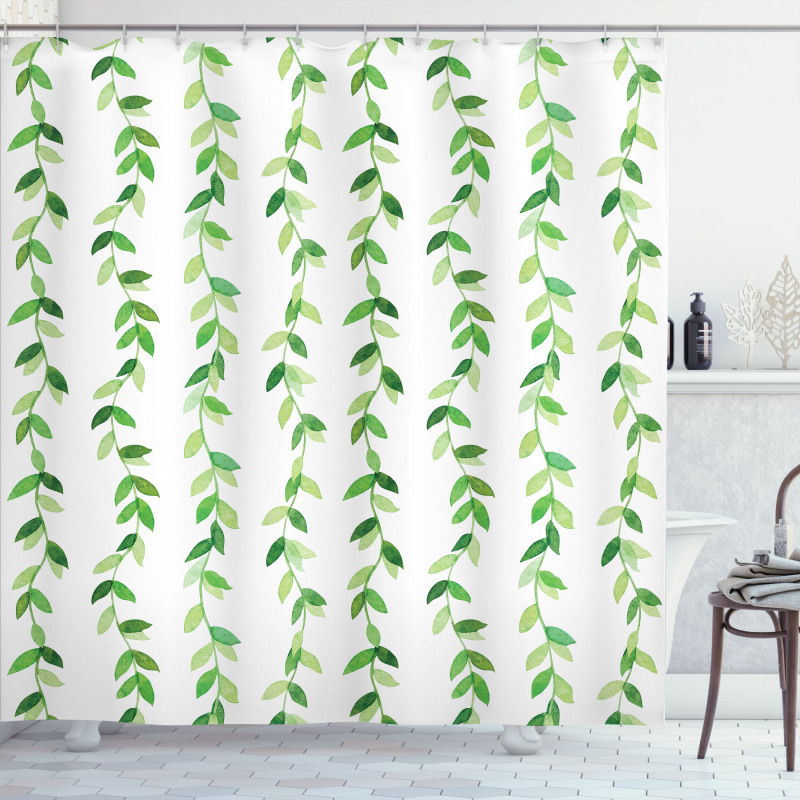 Vivid Watercolor Swirls Shower Curtain