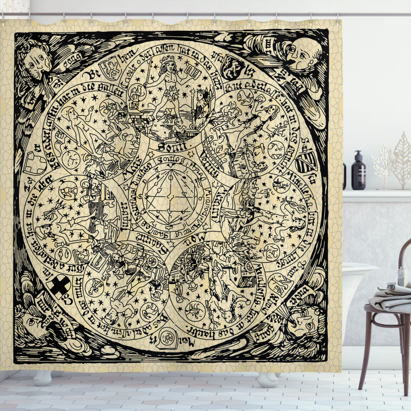 Map Shower Curtain