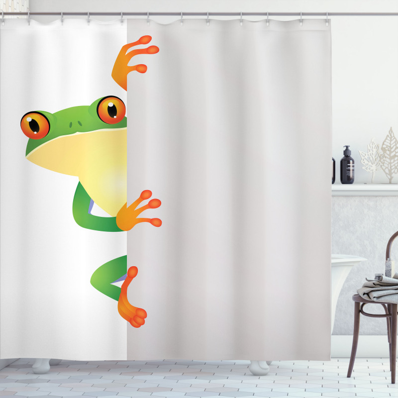 Frog Prince Reptiles Shower Curtain