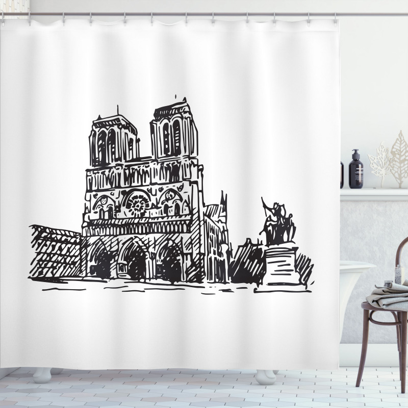 Hand Drawing Shower Curtain