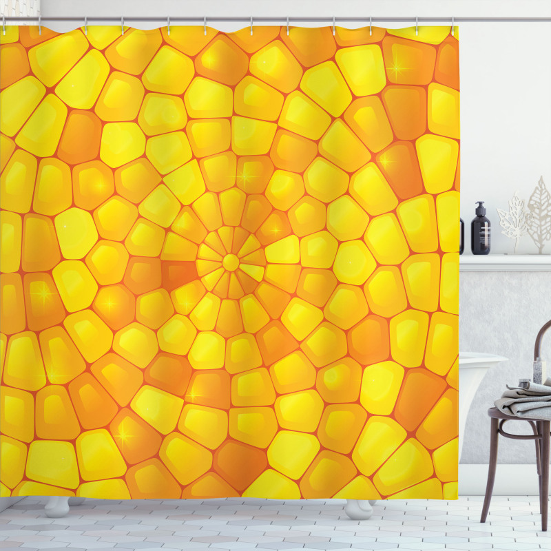 Abstract Corn Pattern Shower Curtain