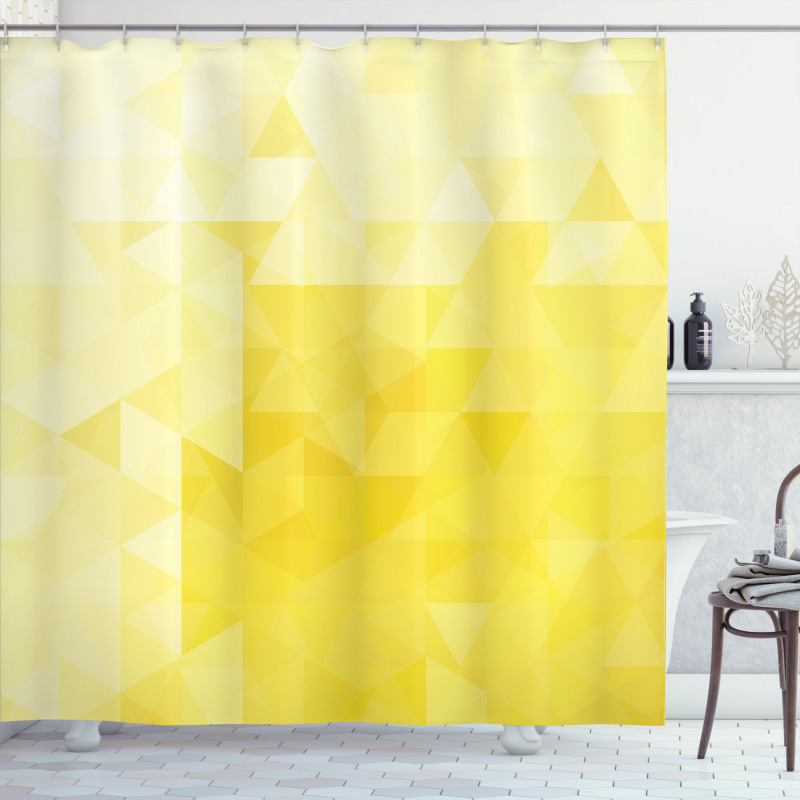 Retro Triangles Mosaic Shower Curtain