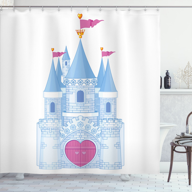 Romantic Fairy Tale Castle Shower Curtain