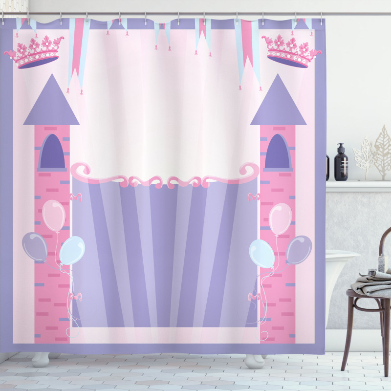 Party Theme Curtain Fortress Shower Curtain