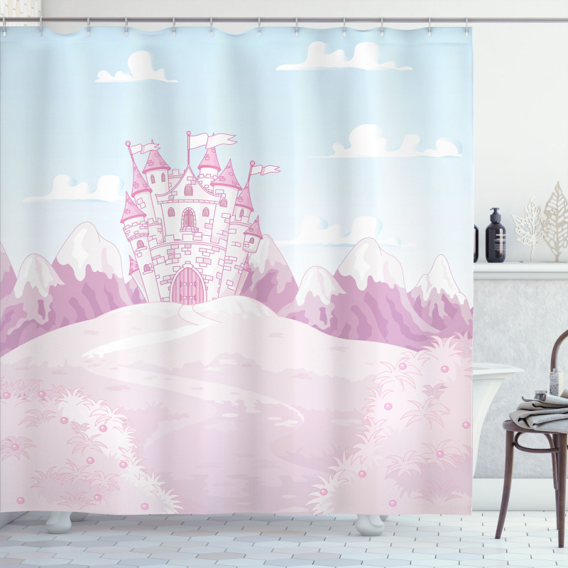 Magic Princess Château Art Shower Curtain