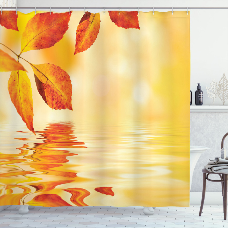 Sun View Leaves Shower Curtain