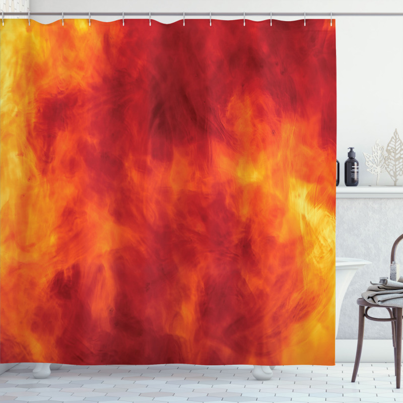 Fire and Flames Design Shower Curtain