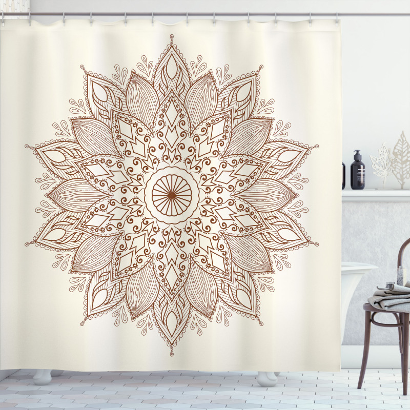 Flower Lace Shower Curtain