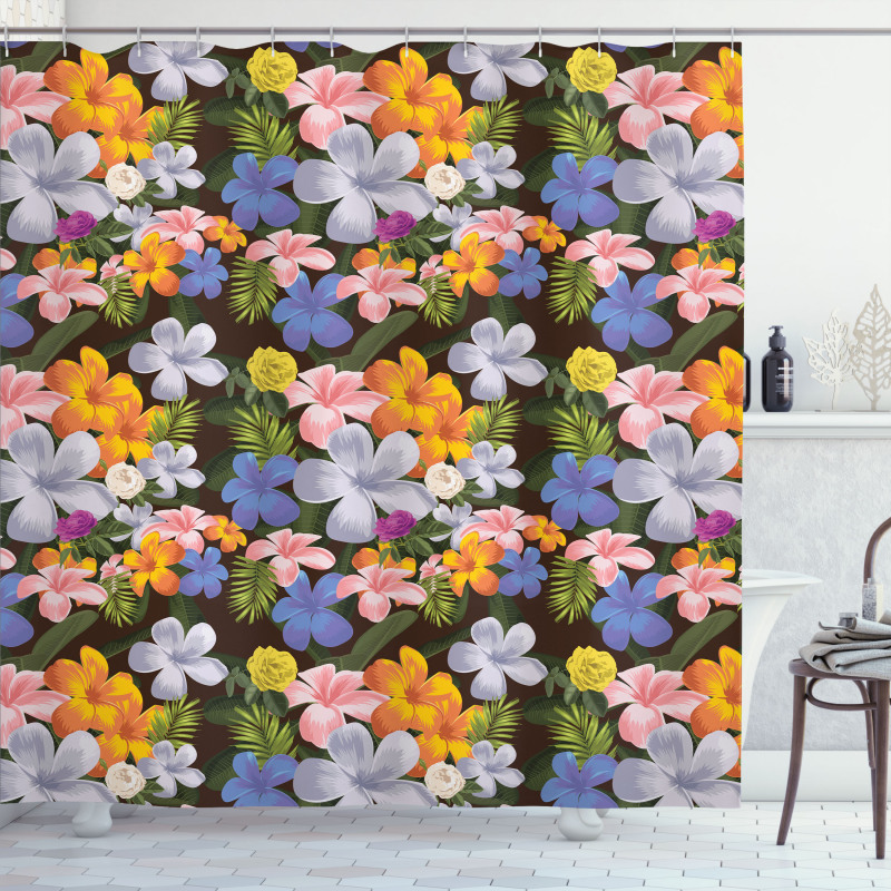 Colorful Various Flowers Shower Curtain