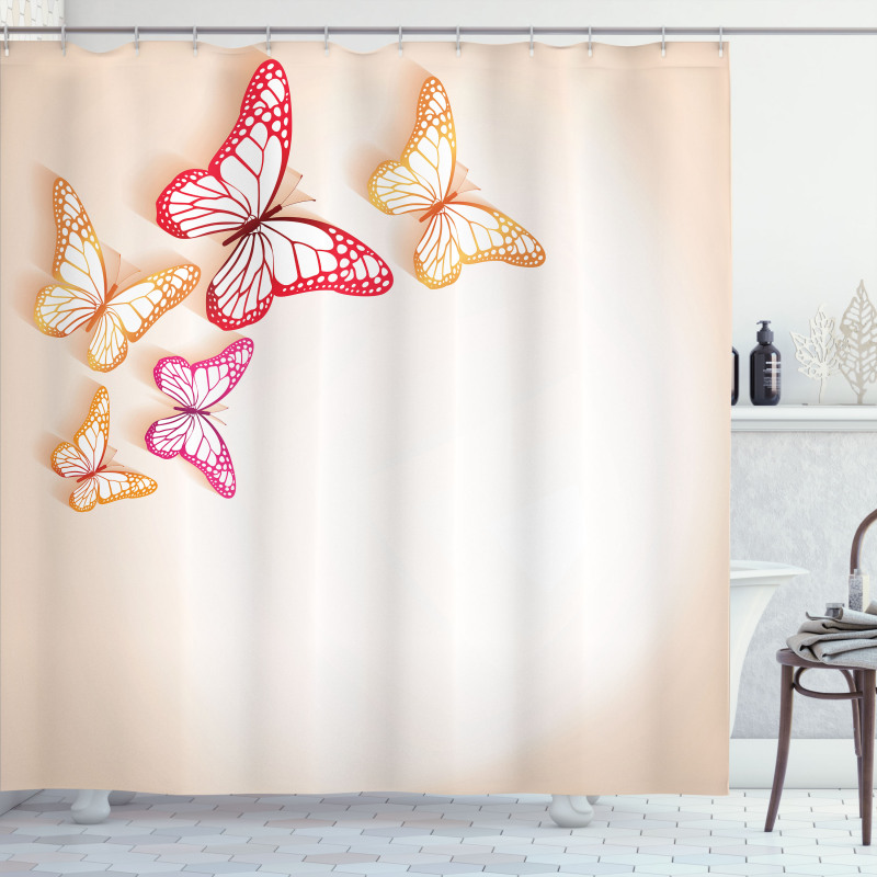 Paper Cut Image Shower Curtain