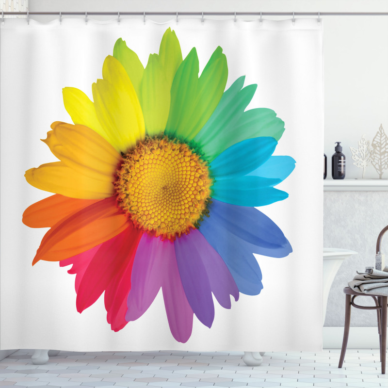 Hippie Daisy Spring Shower Curtain