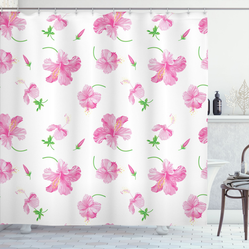 Floral Patterns Country Shower Curtain