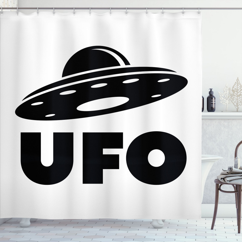 Unidentified Flying Object Shower Curtain