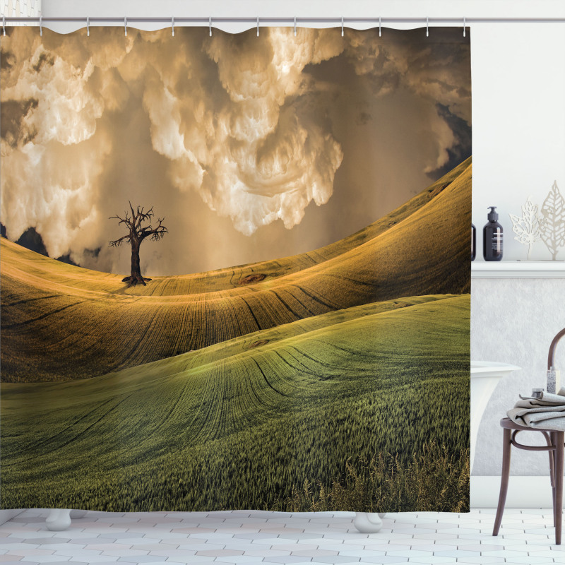 Landscape Sky Tree Shower Curtain