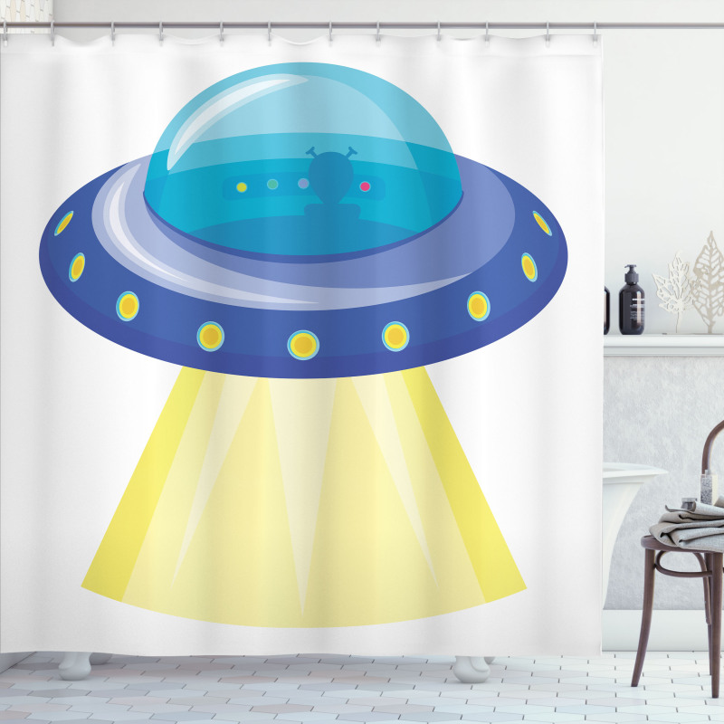 UFO Unknown Flying Object Shower Curtain