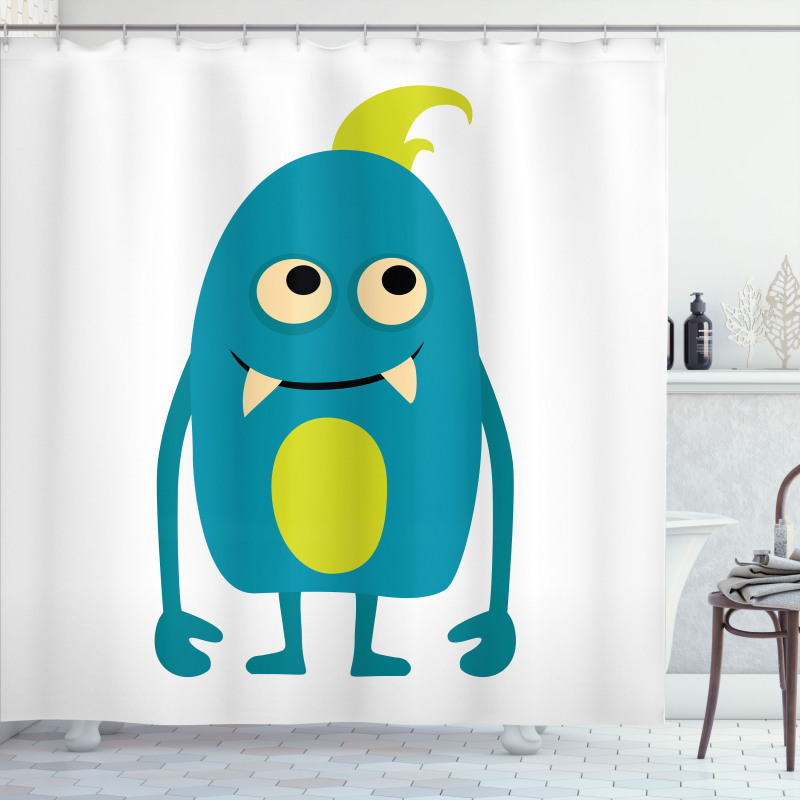 Monster Halloween Character Shower Curtain