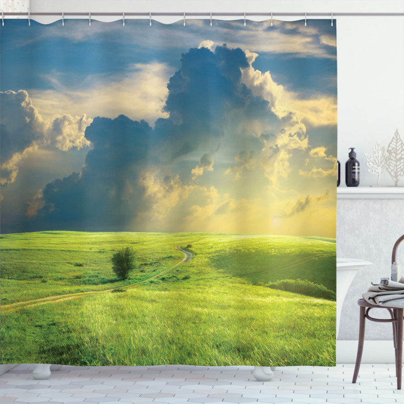 Summer Spring Rural Shower Curtain