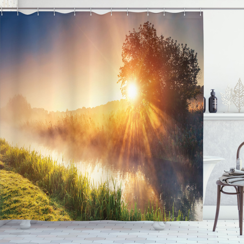 Tree Ukraine Rural Shower Curtain