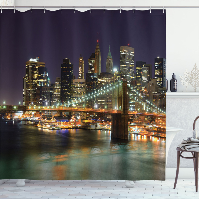 Nighttime Picturesque Shower Curtain