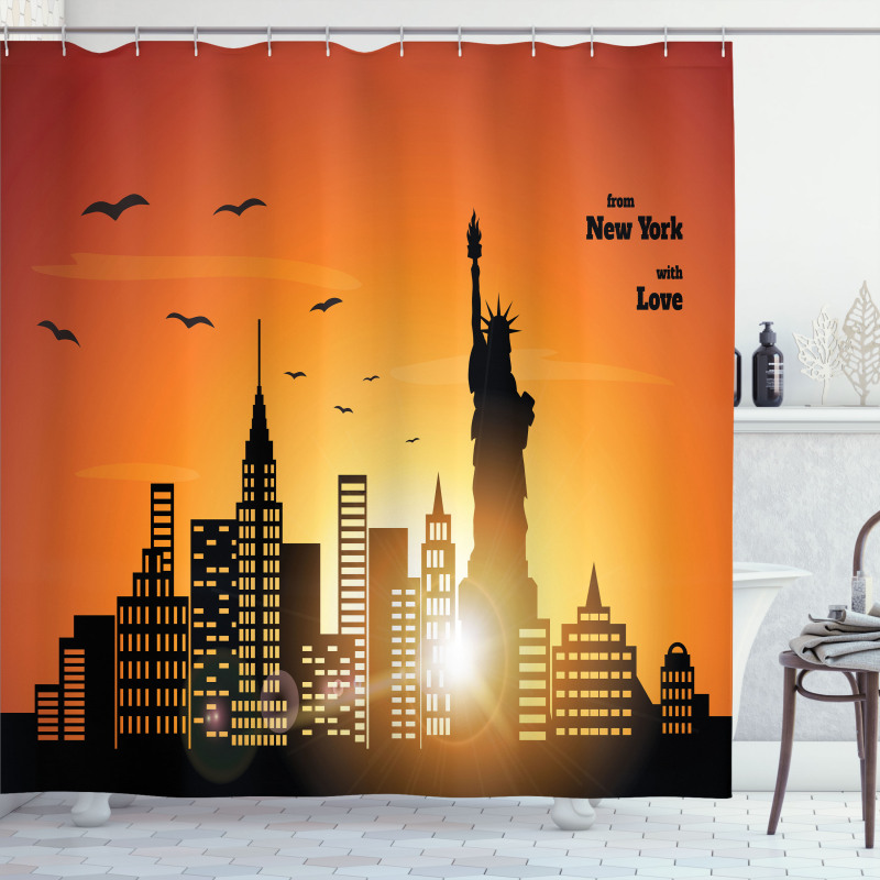 New York with Love Shower Curtain