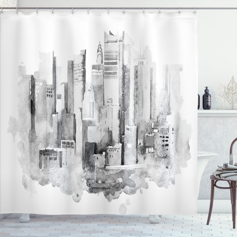 Watercolor Composition Shower Curtain