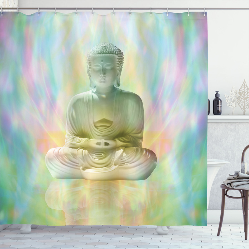 Colorful Blurred Backdrop Shower Curtain